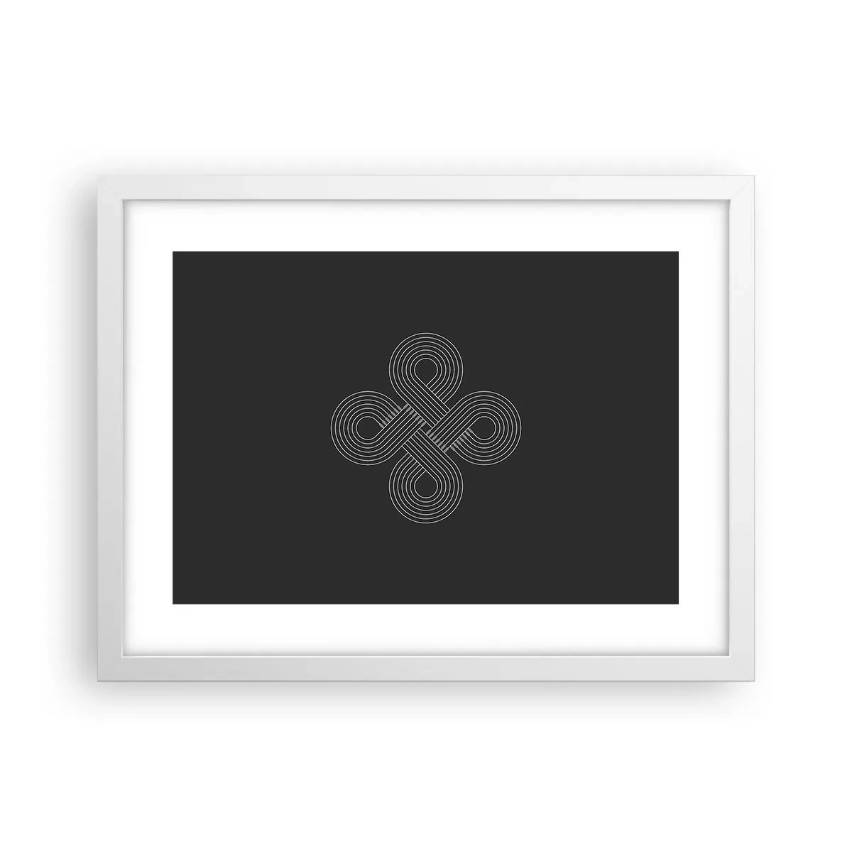 Poster in cornice bianca - Nello spirito celtico - 40x30 cm