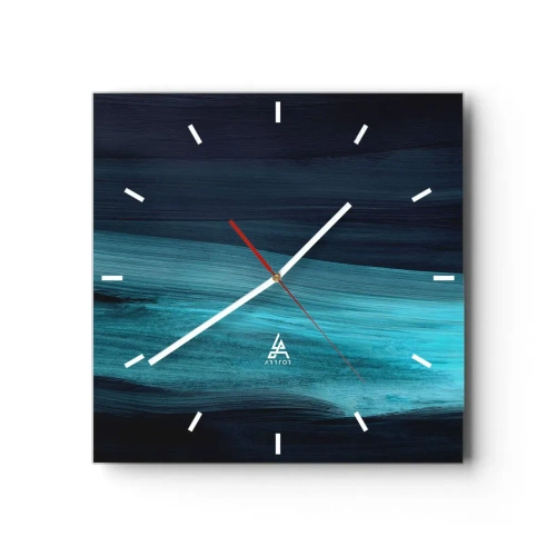 Orologio da parete - Orologio in Vetro - Seguendo la corrente - 40x40 cm