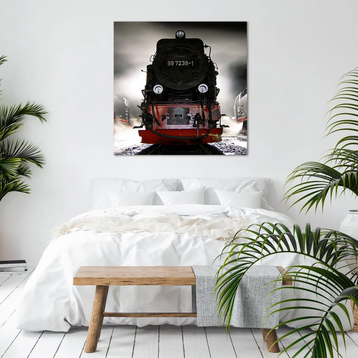 Quadro su tela - Stampe su Tela - Ansima, sbuffa e soffia - 70x70 cm