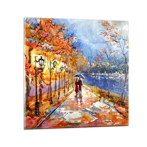 Quadro su vetro - Insieme fino ai confini del tempo - 40x40 cm