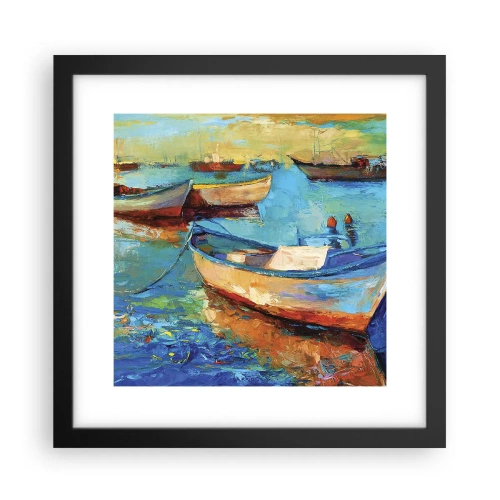 Poster in cornice nera - Nella baia del sud - 30x30 cm