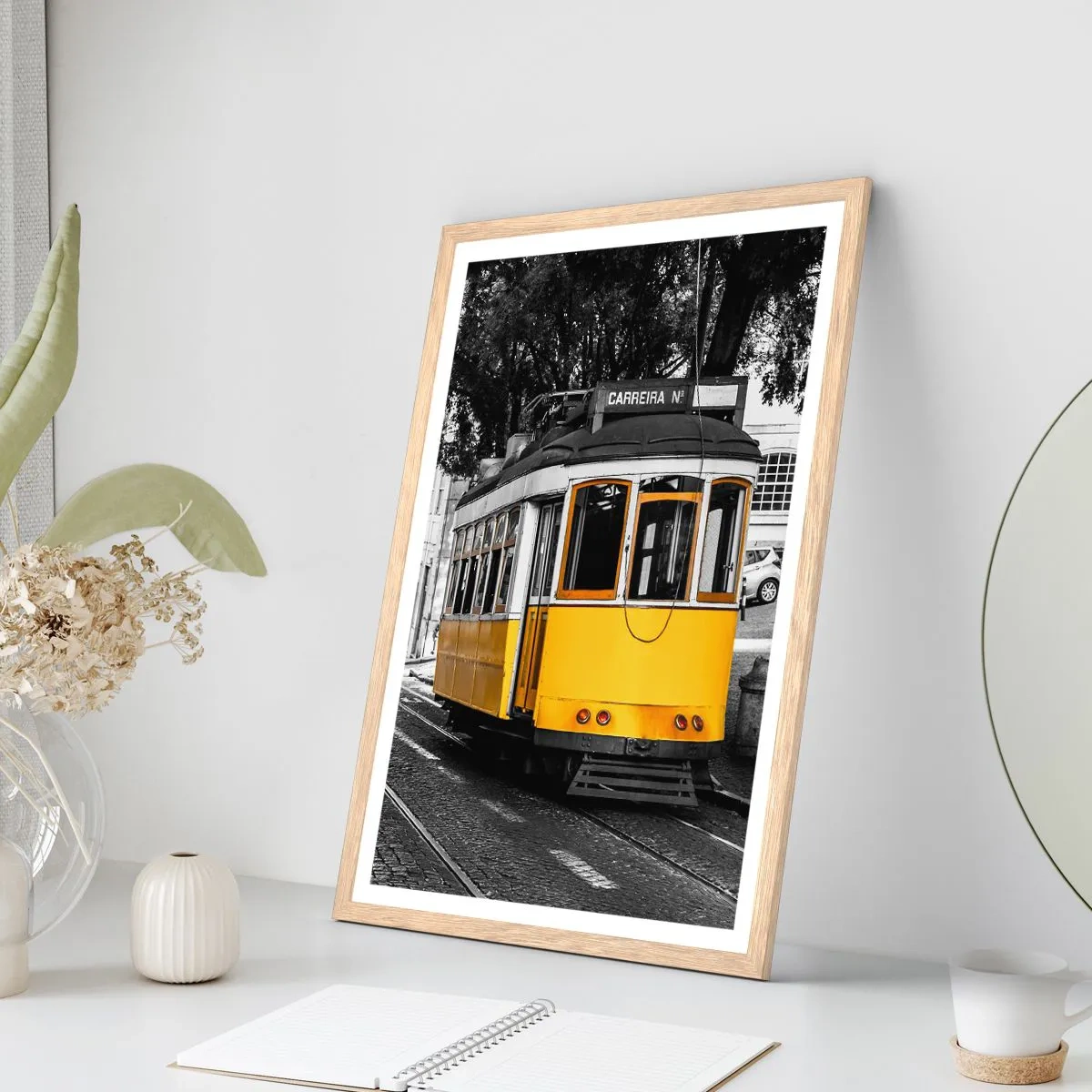 Poster in cornice rovere chiaro - Con il fado in sottofondo - 30x40 cm