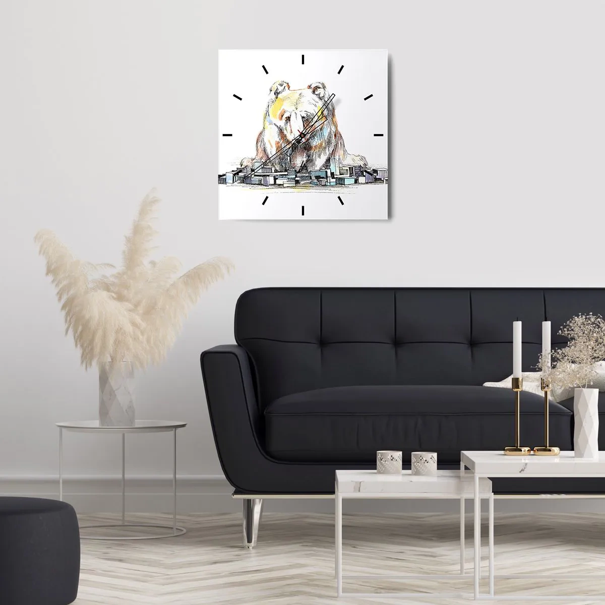 Orologio da parete - Orologio in Vetro - Come si può vivere così? - 30x30 cm