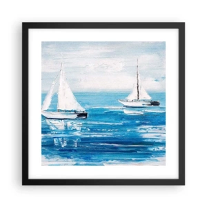 Poster in cornice nera - Con un amico al fianco - 40x40 cm