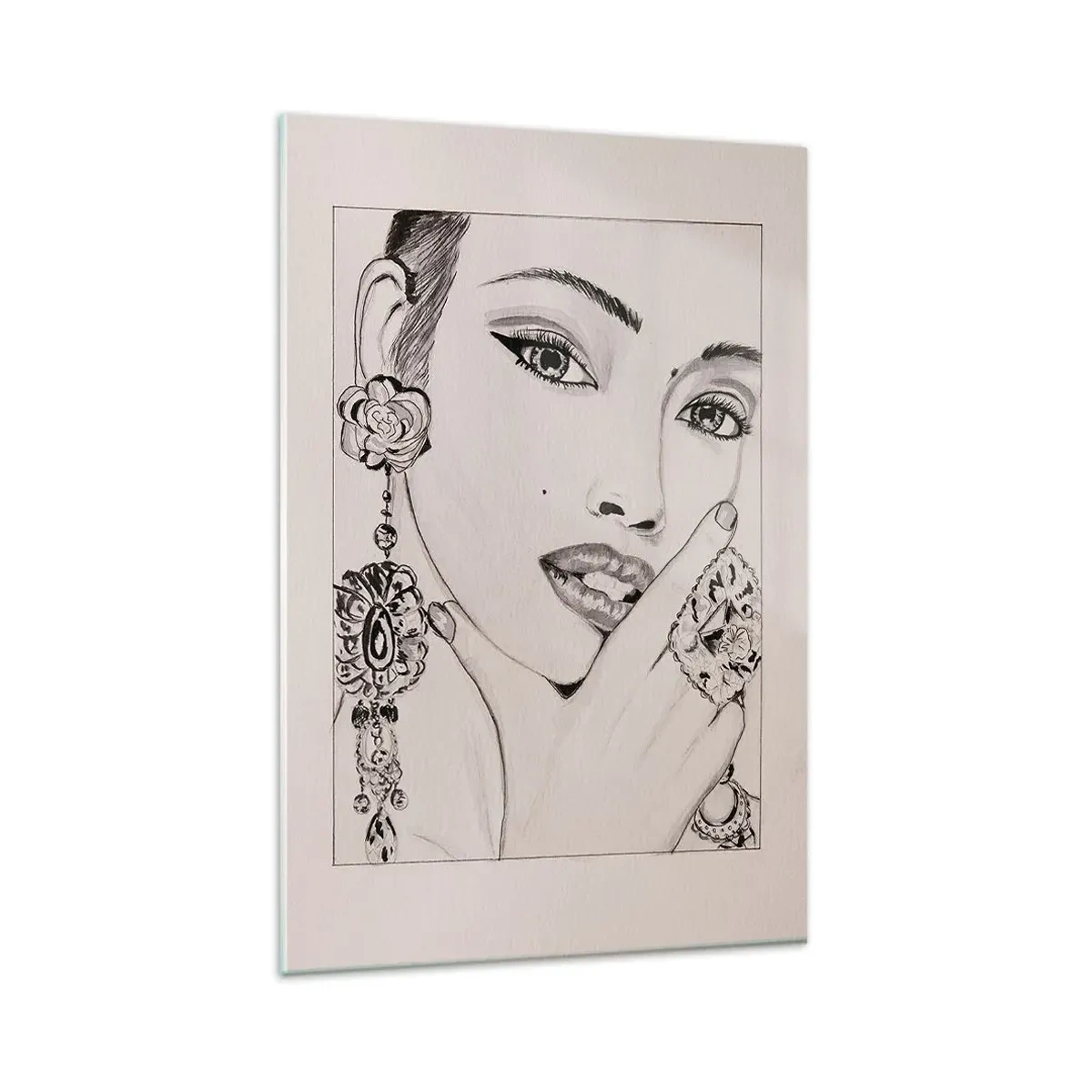 Quadro su vetro - Il gioiello più bello - 80x120 cm