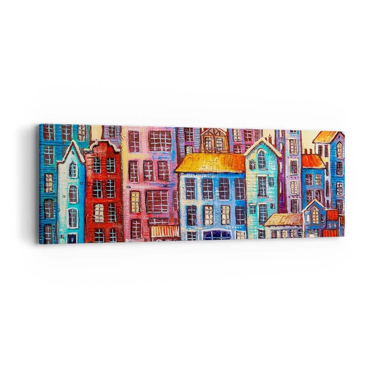 Quadro su tela - Stampe su Tela - Una città da favola - 90x30 cm