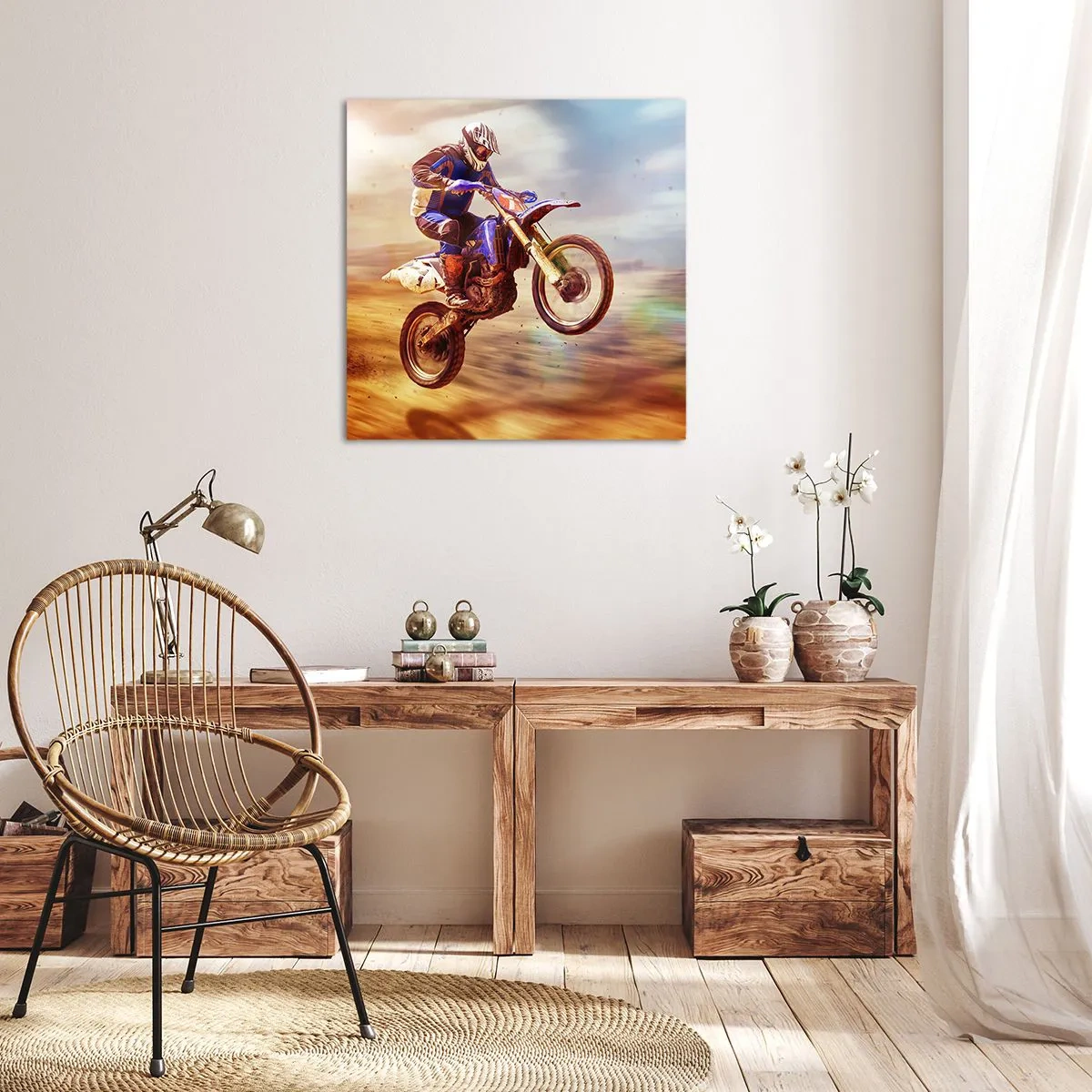 Quadro su tela - Stampe su Tela - Vertigini motociclistiche - 50x50 cm
