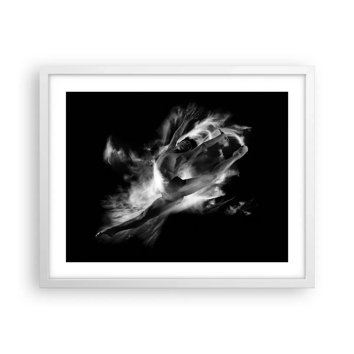 Poster in cornice bianca - Fermo in volo - 50x40 cm