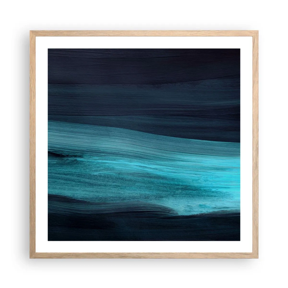 Poster in cornice rovere chiaro - Seguendo la corrente - 60x60 cm