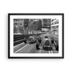 Poster in cornice nera - Tanto tempo fa a Montecarlo - 50x40 cm
