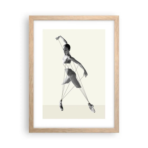 Poster in cornice rovere chiaro - Nel teatro del mondo - 30x40 cm