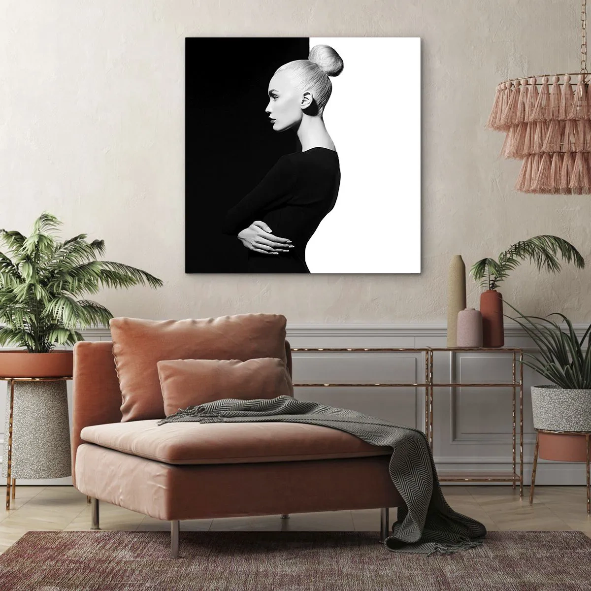 Quadro su tela - Stampe su Tela - Semplicemente donna - 30x30 cm