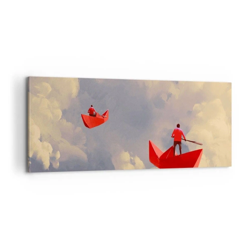 Quadro su tela - Stampe su Tela - La spedizione dei sognatori - 100x40 cm