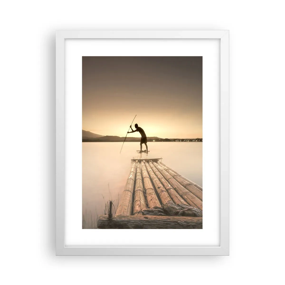 Poster in cornice bianca - Prima del riposo - 30x40 cm