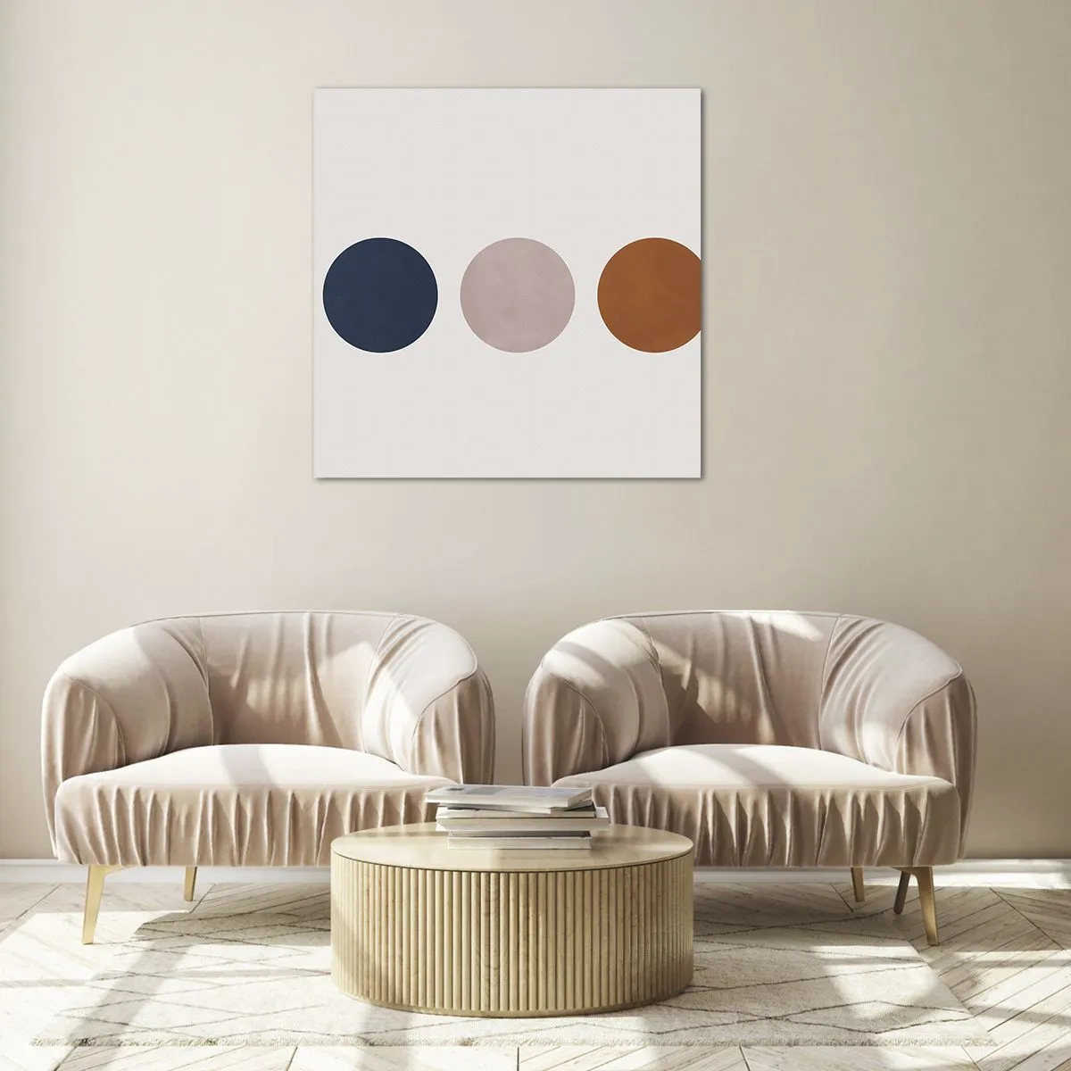 Quadro su vetro - Simbolo di perfezione - 60x60 cm