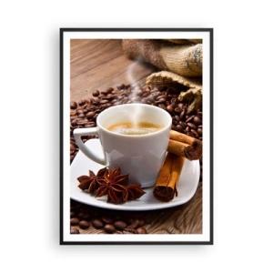 Poster in cornice nera - Sapore e profumo speziato - 70x100 cm