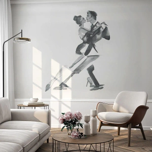 Fotomurali Autoadesivo Deluxe Sticker - In un unico ritmo - Tango, Danza, Ballerino - 150x105 cm