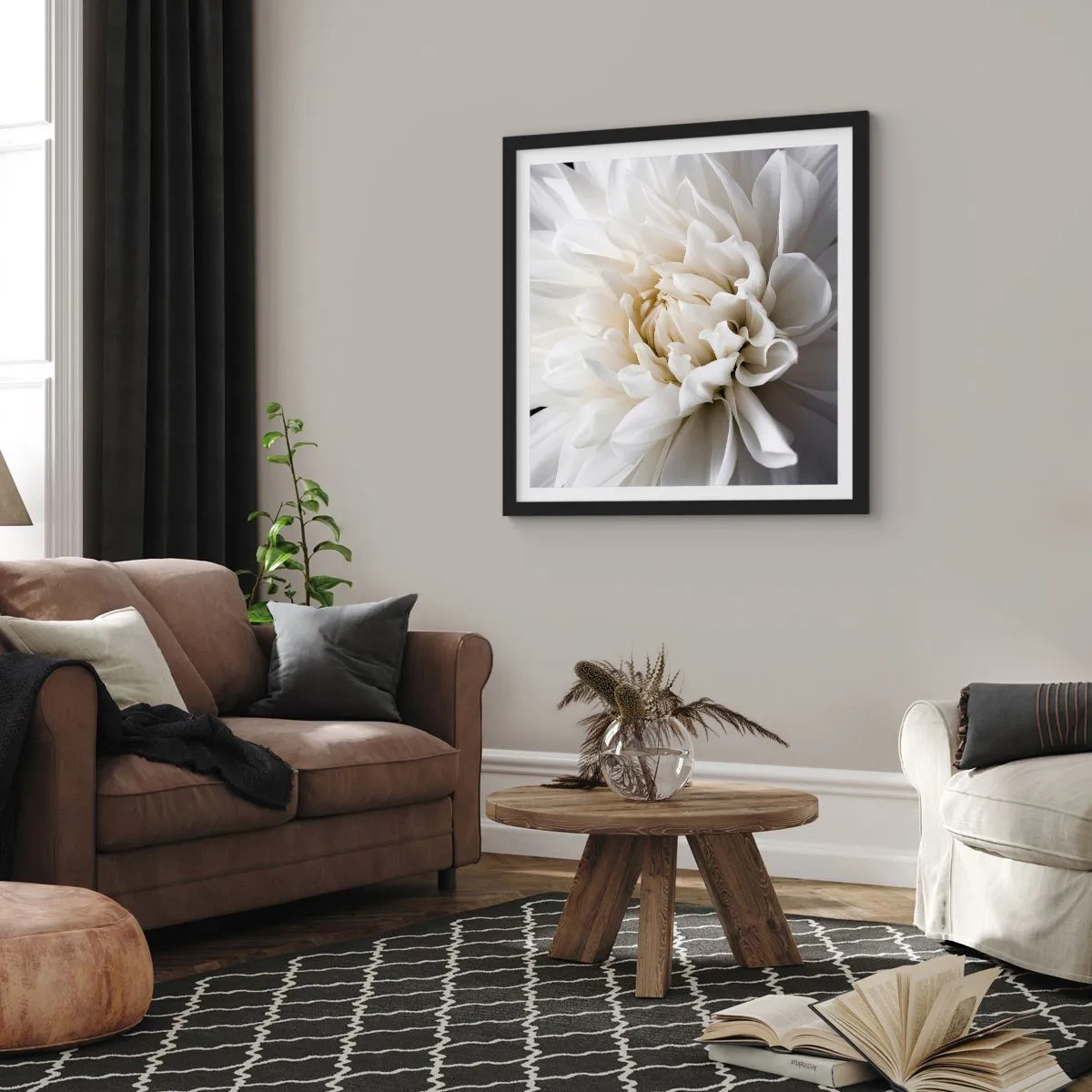 Poster in cornice nera - Il mattino della sposa - 50x50 cm
