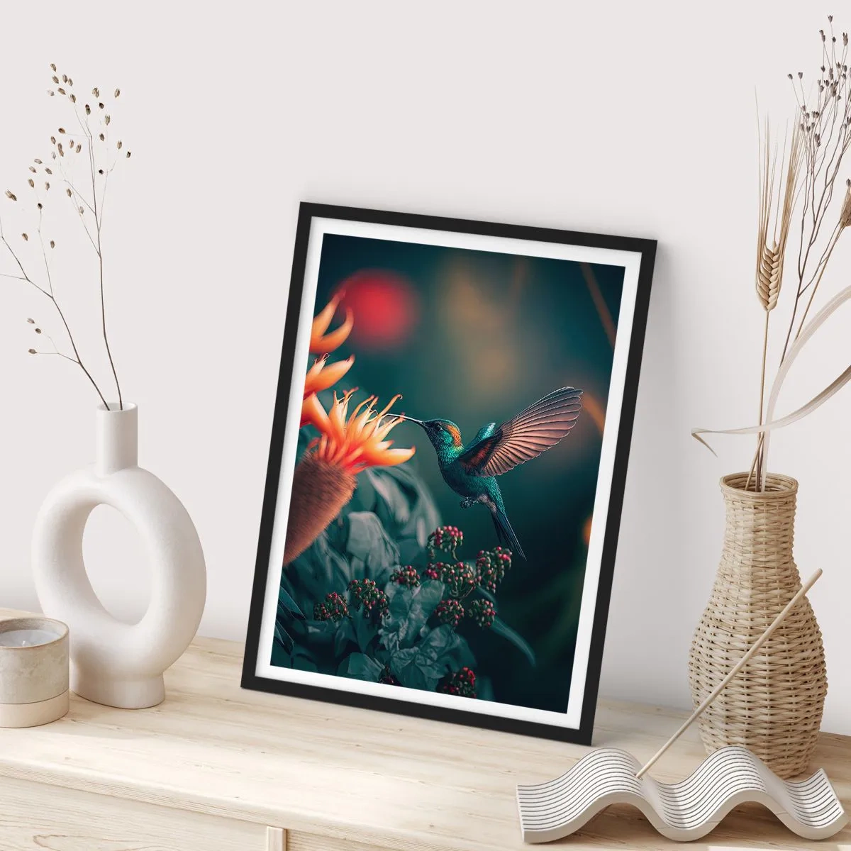 Poster in cornice nera - Una vita davvero a colori - 70x100 cm