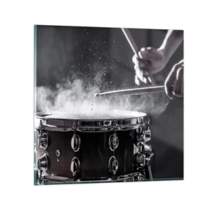Quadro su vetro - Il polso della musica - 40x40 cm