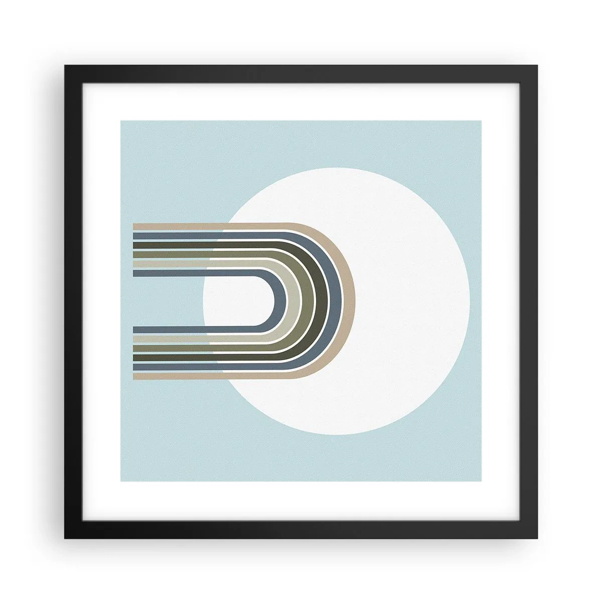 Poster in cornice nera - Attrazione irresistibile - 40x40 cm