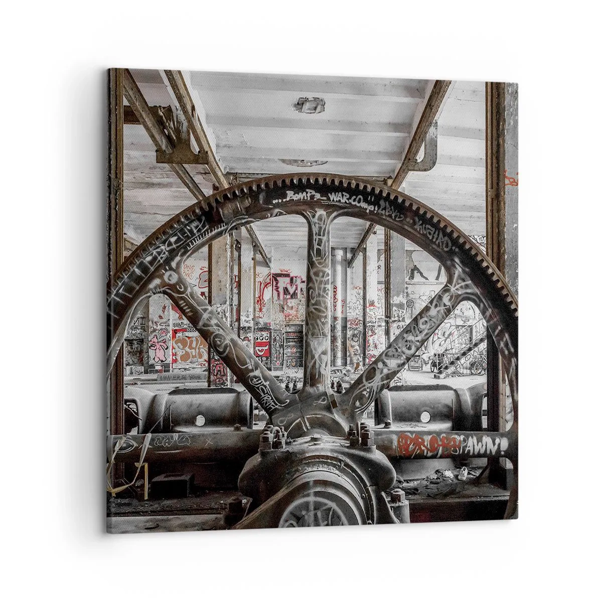 Quadro su tela - Stampe su Tela - La vita segreta della fabbrica - 50x50 cm