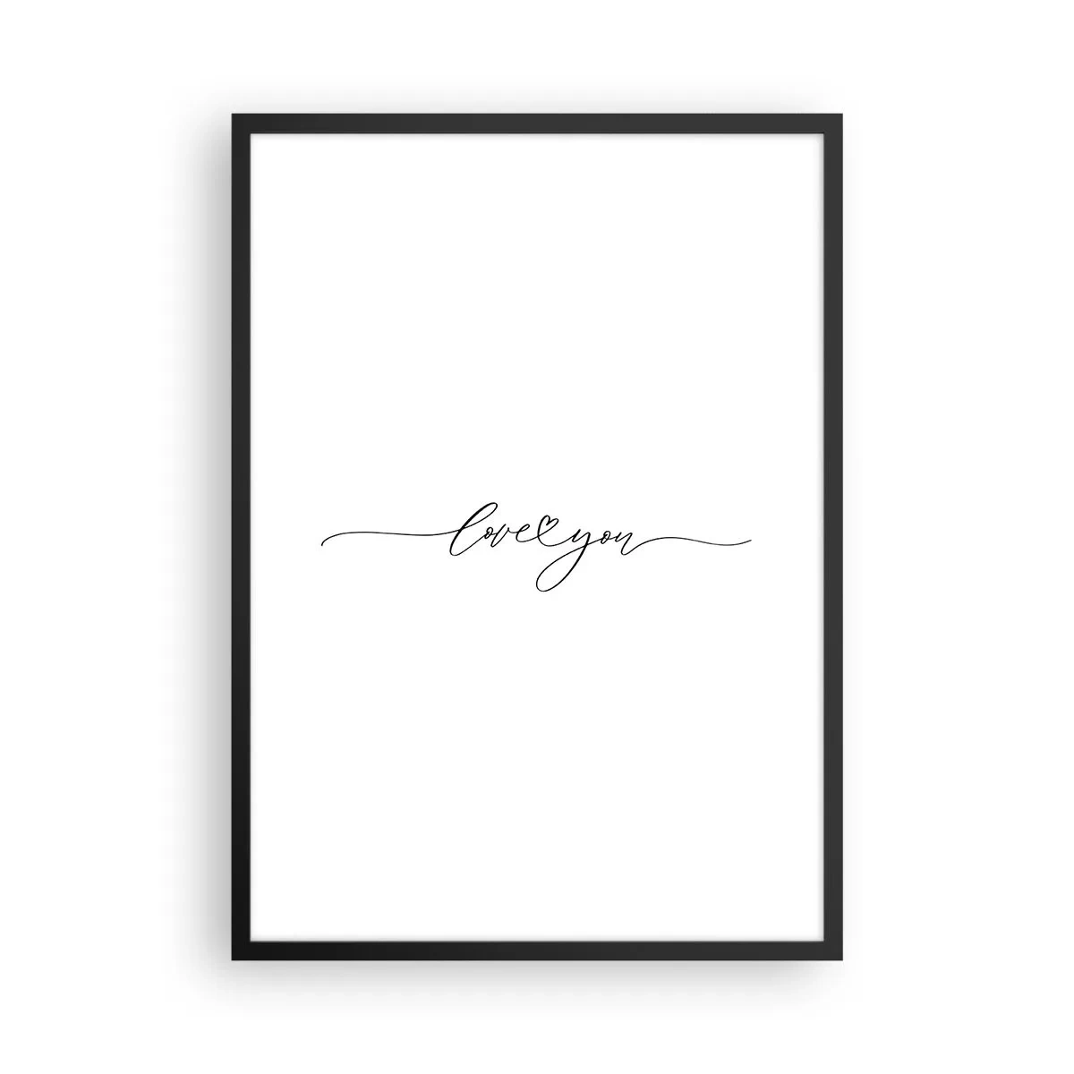 Poster in cornice nera - Bianco e nero - 50x70 cm