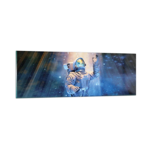 Quadro su vetro - Finalmente alla meta - 90x30 cm