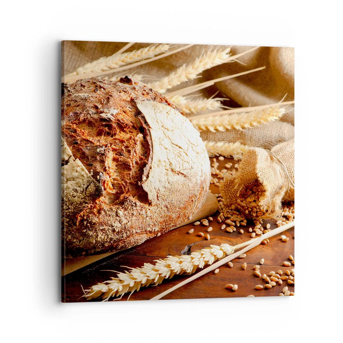 Quadro su tela - Stampe su Tela - Appetitoso, profumato, croccante - 70x70 cm