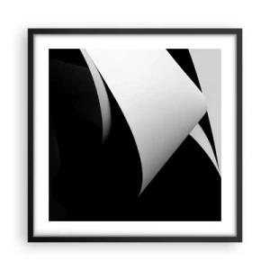 Poster in cornice nera - Piani di luce dalle profondità dell'ombra - 50x50 cm