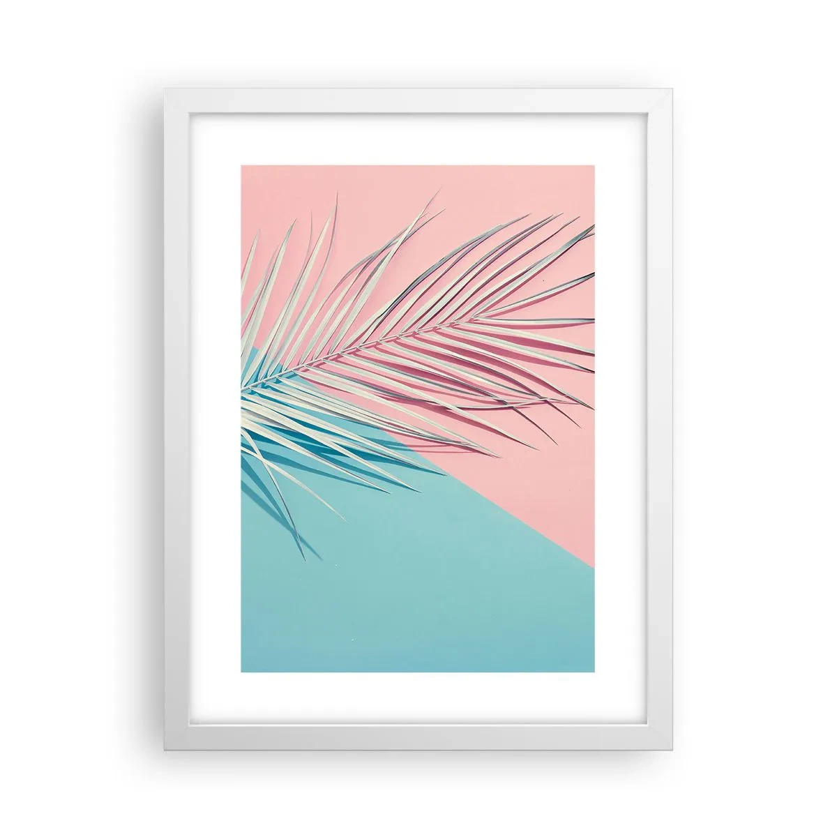 Poster in cornice bianca - Impressione tropicale - 30x40 cm