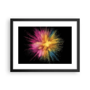 Poster in cornice nera - La nascita dei colori - 40x30 cm