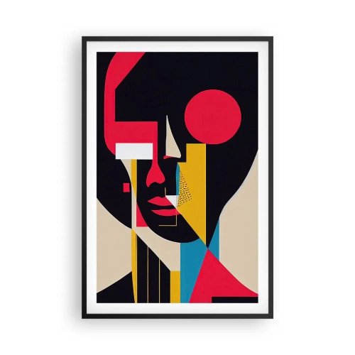 Poster in cornice nera - Il suo mondo interiore - 61x91 cm