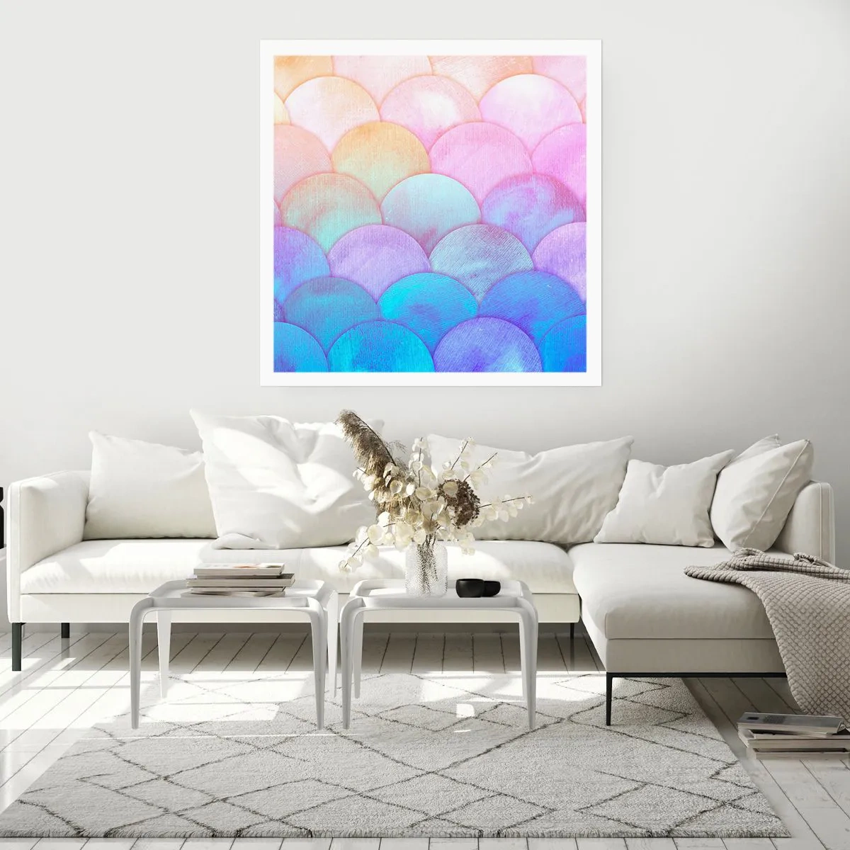 Poster - Scaglie perlate - 30x30 cm