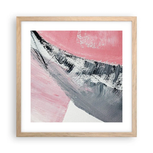 Poster in cornice rovere chiaro - Composizione abbinata - 40x40 cm