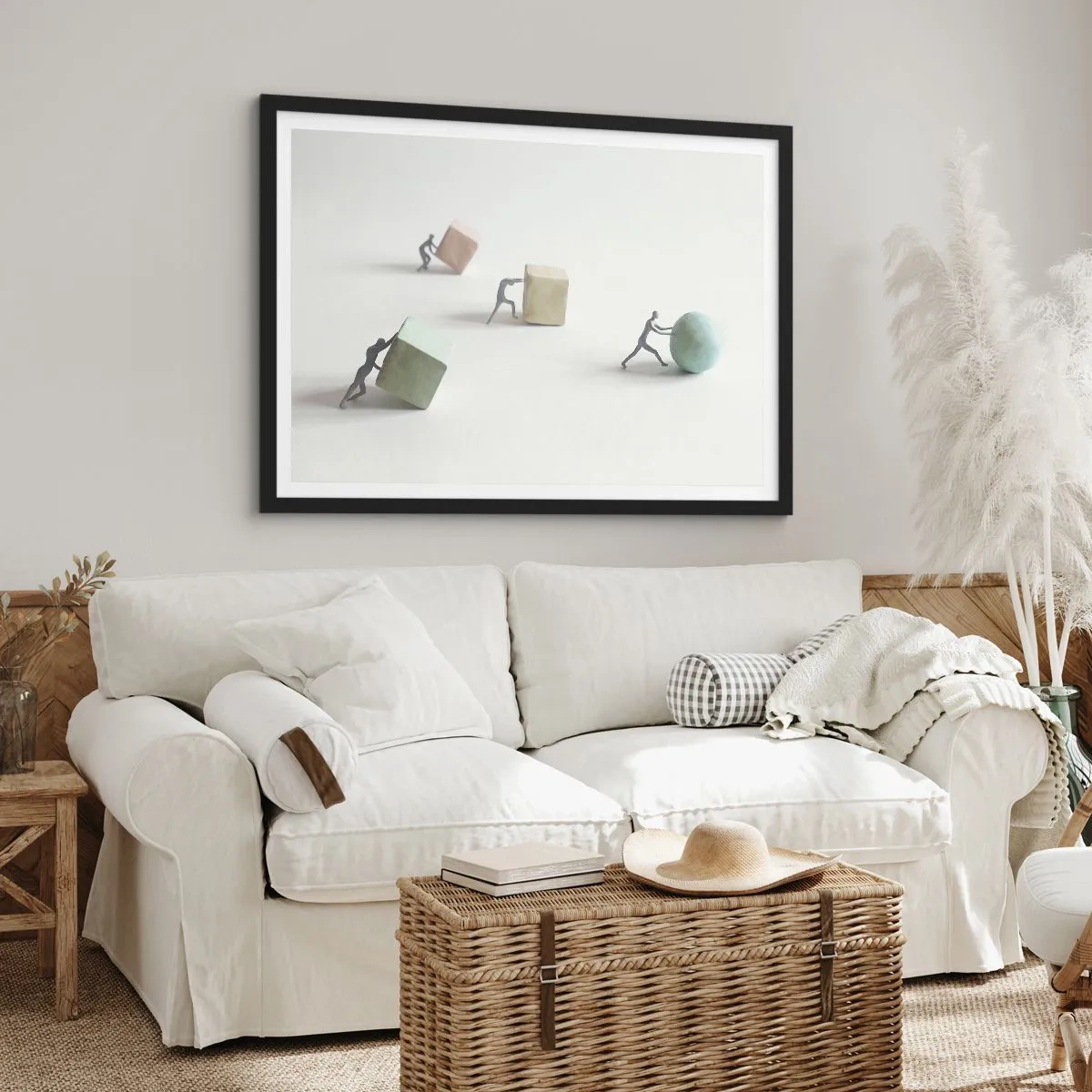 Poster in cornice nera - È la vita - 50x40 cm