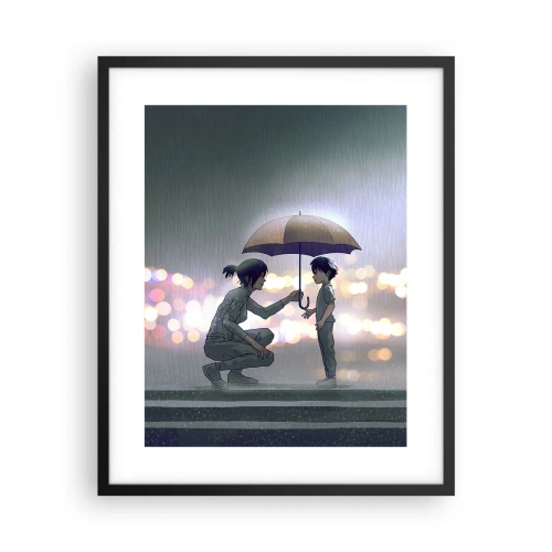 Poster in cornice nera - E già tutto va bene - 40x50 cm