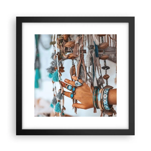 Poster in cornice nera - Tesori locali - 30x30 cm