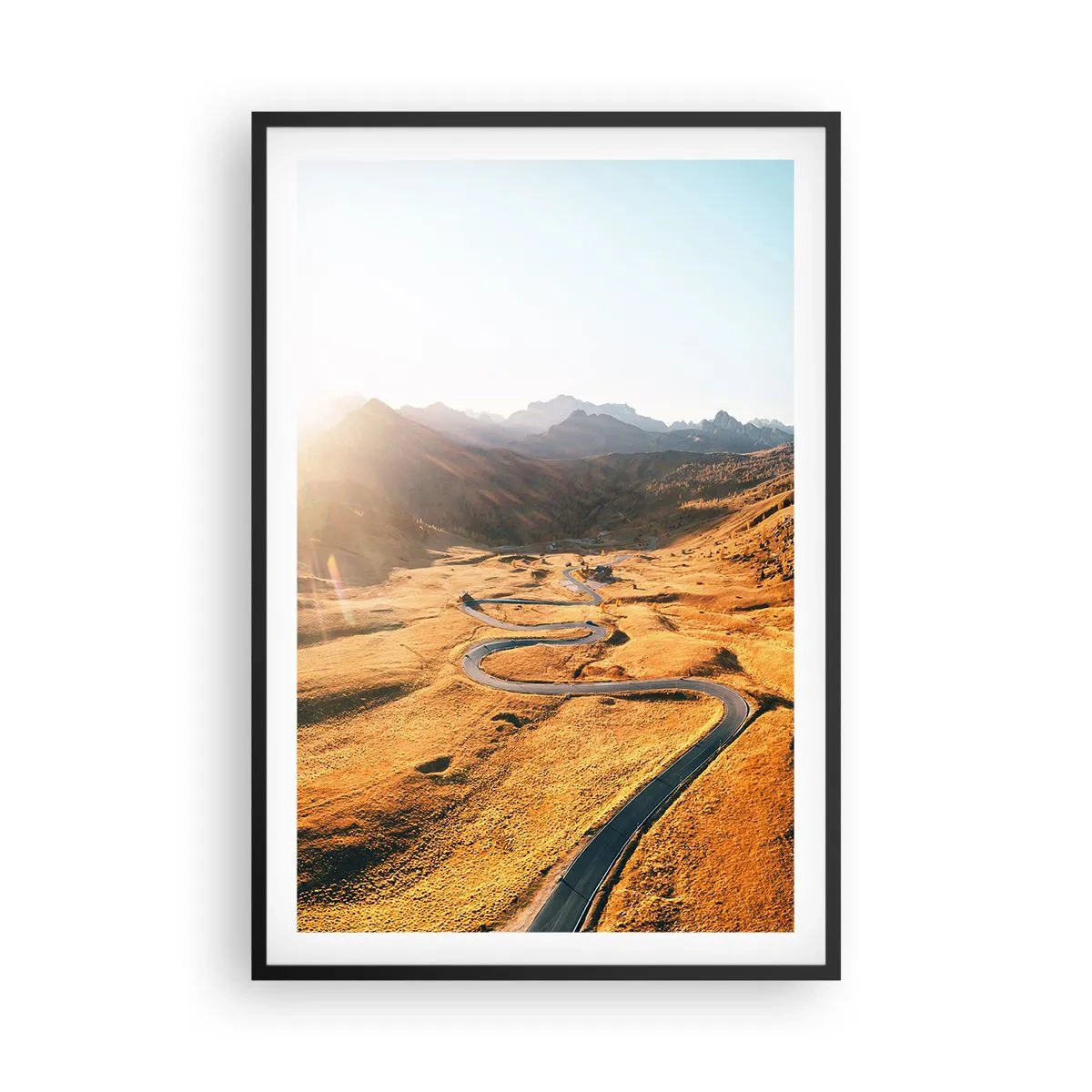 Poster in cornice nera - Nella valle dorata - 61x91 cm