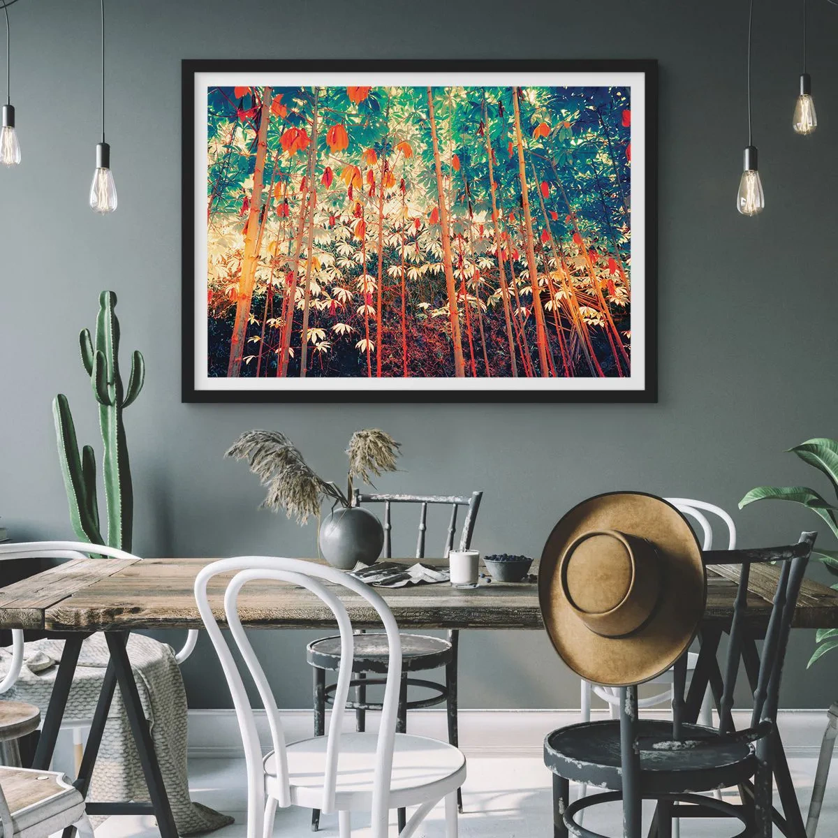 Poster in cornice nera - La vita segreta delle foglie - 91x61 cm