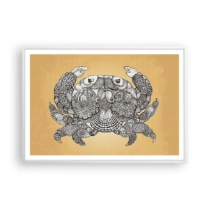Poster in cornice bianca - I racconti del granchio - 100x70 cm