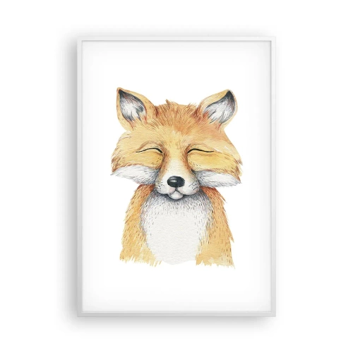 Poster in cornice bianca - Umore da volpe - 70x100 cm