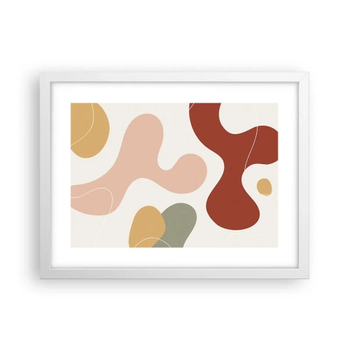 Poster in cornice bianca - Ghirigori - 40x30 cm