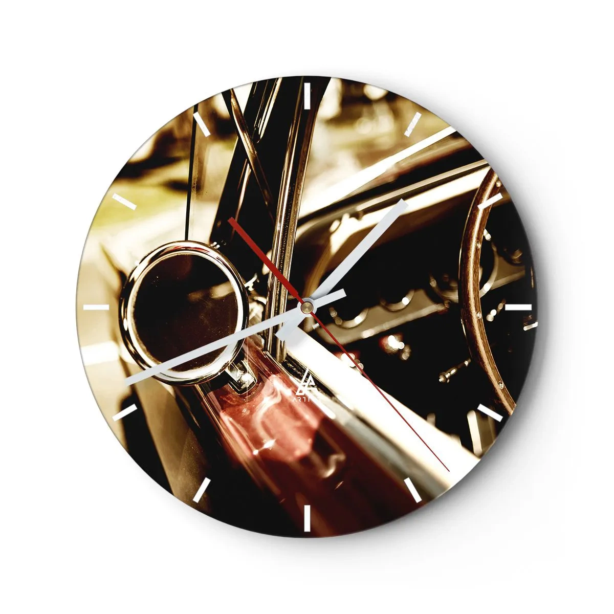 Orologio da parete - Orologio in Vetro - Auto con un'anima - 40x40 cm