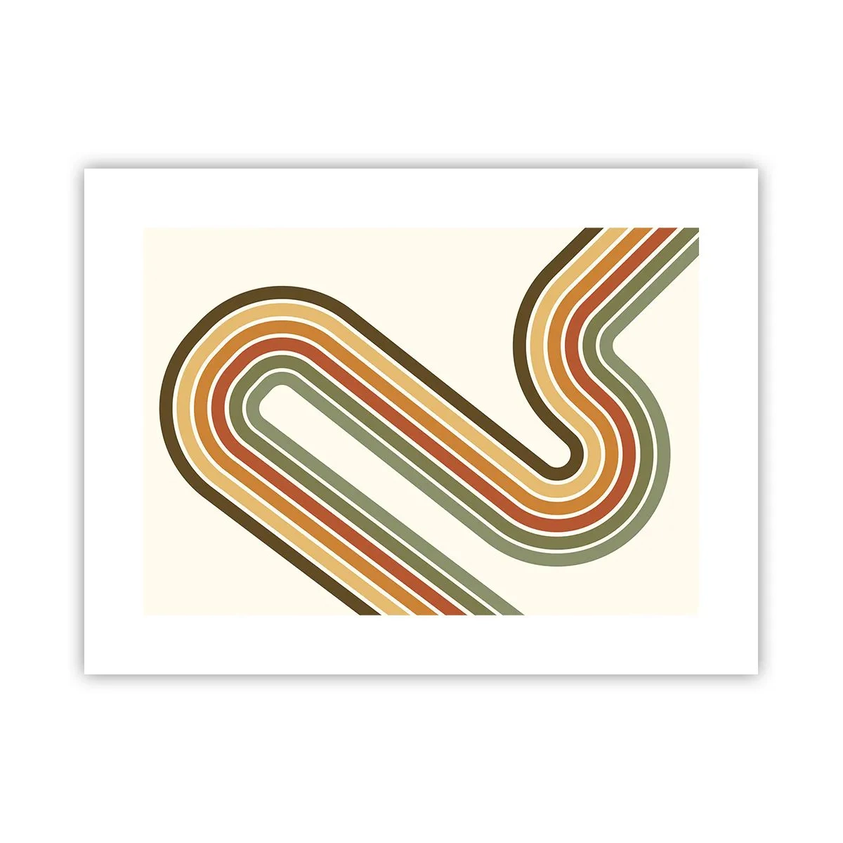 Poster - Zig zag fino alla meta - 40x30 cm