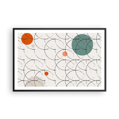 Poster in cornice nera - Nello spirito della pop-art - 91x61 cm