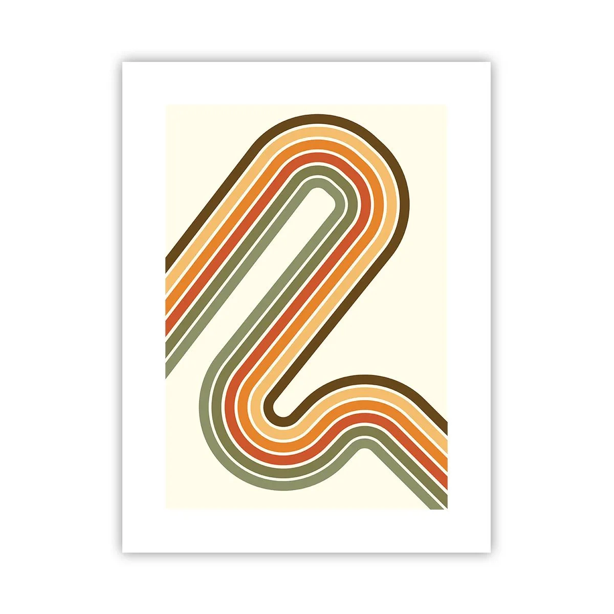 Poster - Zig zag fino alla meta - 30x40 cm