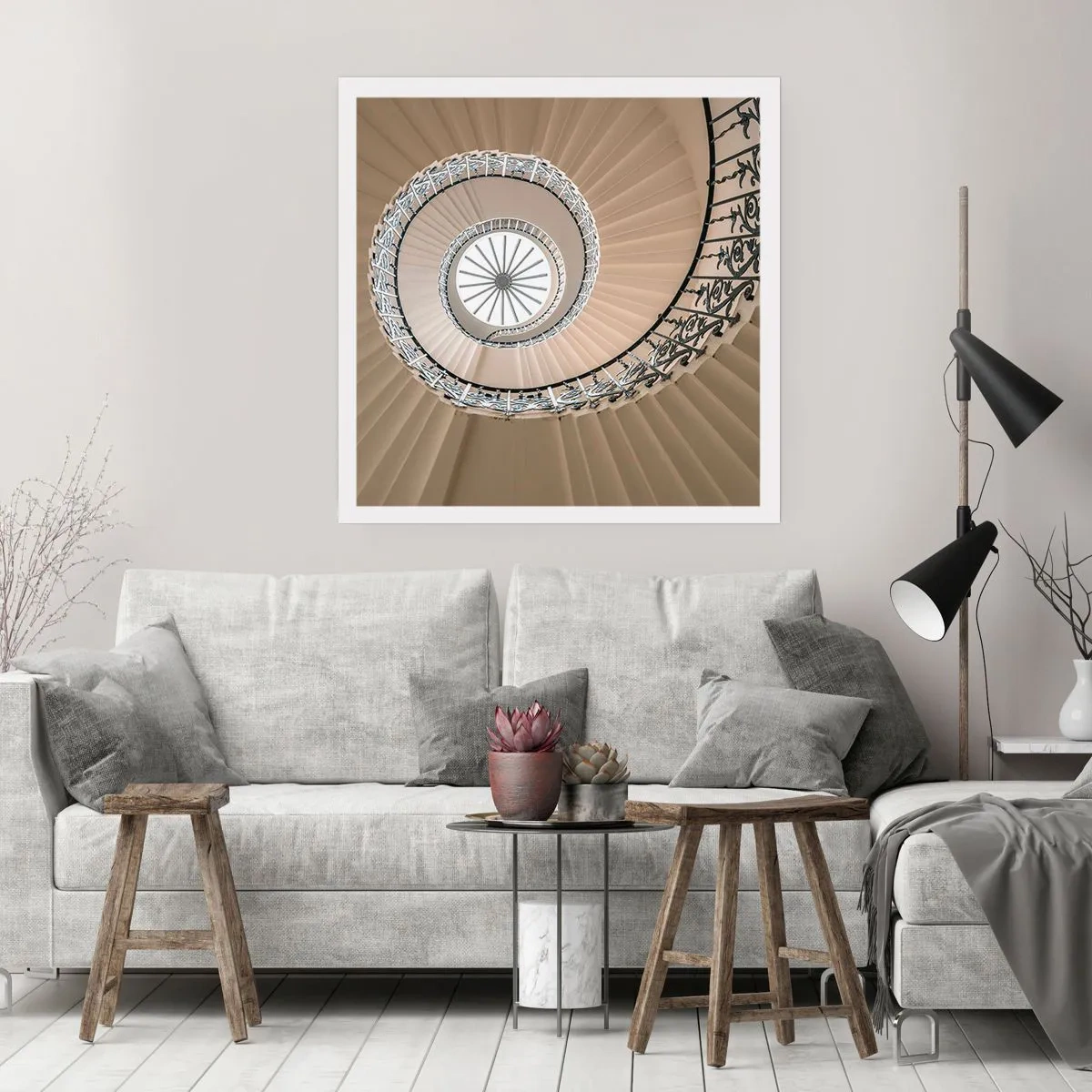 Poster - Al centro della chiocciola - 40x40 cm