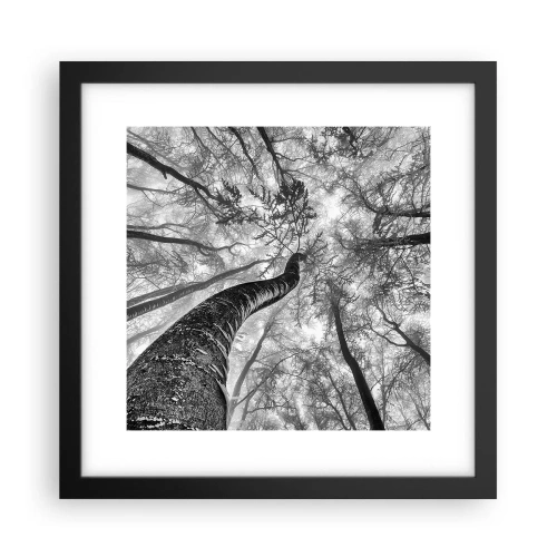 Poster in cornice nera - La corsa verso la luce - 30x30 cm