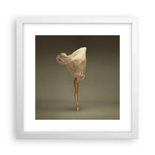 Poster in cornice bianca - Adesso vola via - 30x30 cm